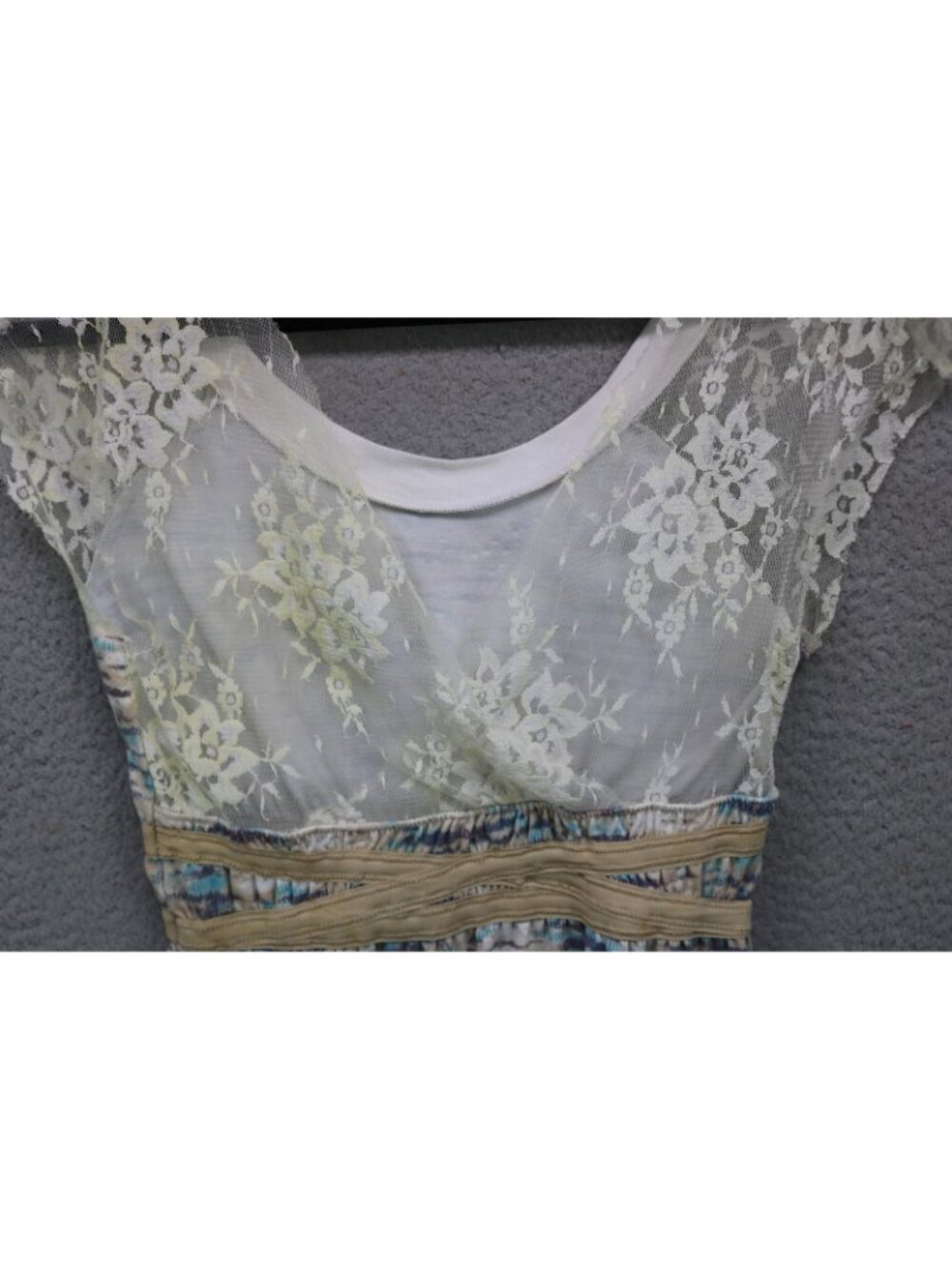 Free People Barracuda Lace Open Back Mini Dress-Size XS-BOHO-Hippie - Picture 9 of 10
